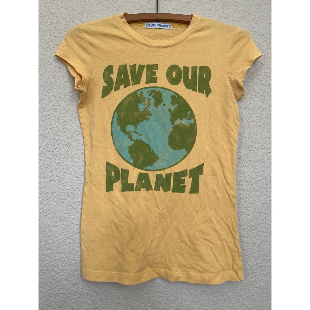 Blue Ribbon Save Our Planet Baby T Women’s Small